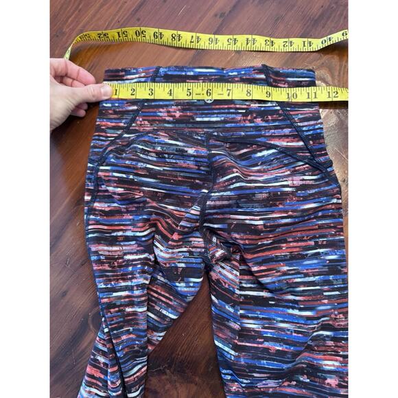Lululemon Fast Free 7/8 Tight II *Nulux 25" Hinshu Alpine White Multi Size 4 - Picture 4 of 13